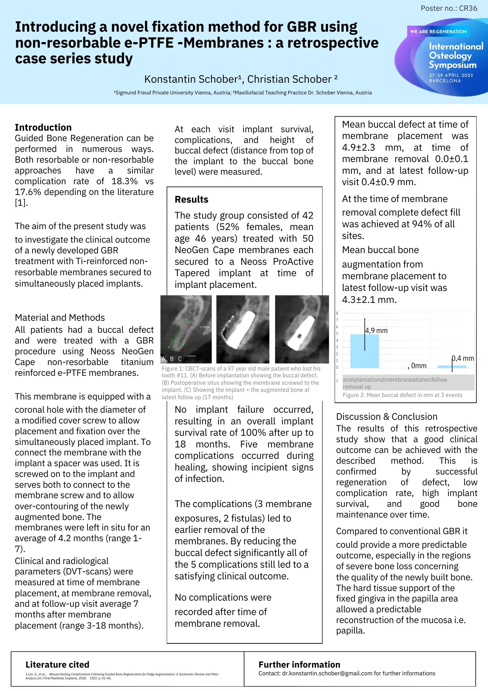 Introducing a novel fixation method for GBR using non-resorbable e-PTFE -Membranes : a retrospective case series study